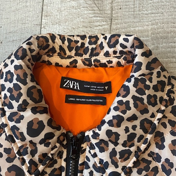 Zara Jackets & Coats Zara Animal Print Puffer Jacket Poshmark